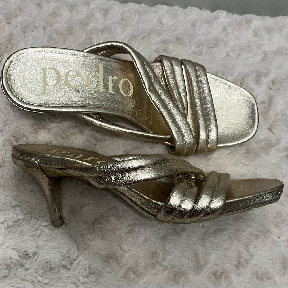 Pedro Garcia Cindy‎ Sandal, Size 36.5 gold
